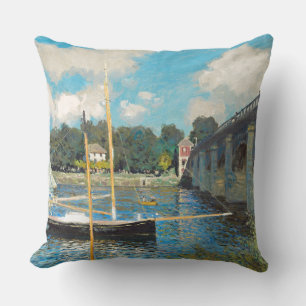 Claude Monet The Bridge at Argenteuil (1874) Cushion