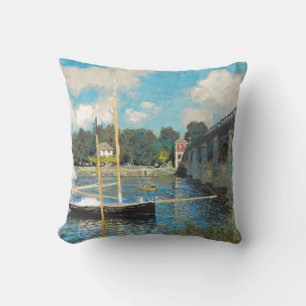 Claude Monet The Bridge at Argenteuil (1874) Cushion