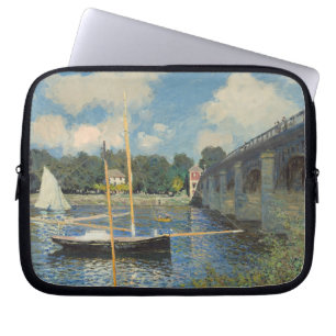 Claude Monet The Bridge at Argenteuil Laptop Sleeve