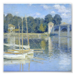 Claude Monet - The Bridge At Argenteuil Photo Print