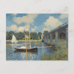 Claude Monet The Bridge at Argenteuil Postcard
