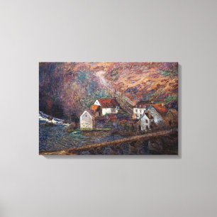 Claude Monet - The Bridge at Vervy Canvas Print
