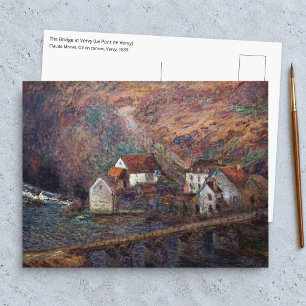 Claude Monet - The Bridge at Vervy Postcard