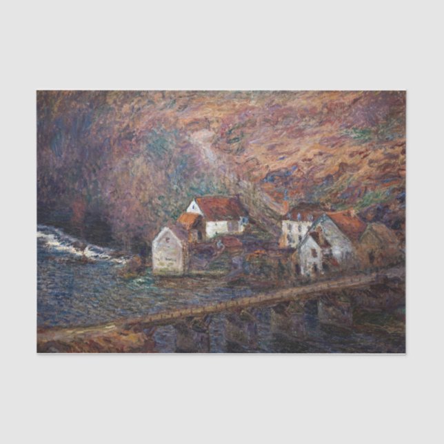Claude Monet - The Bridge at Vervy Tissue Paper (Front)
