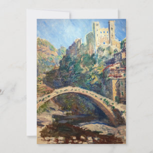 Claude Monet - The Castle of Dolceacqua Invitation