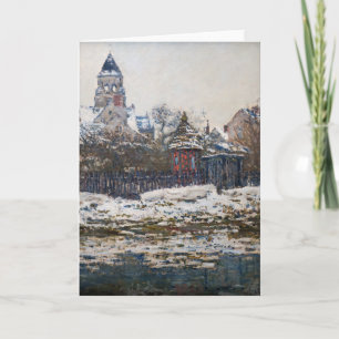 Claude Monet - The Church at Vetheuil Card
