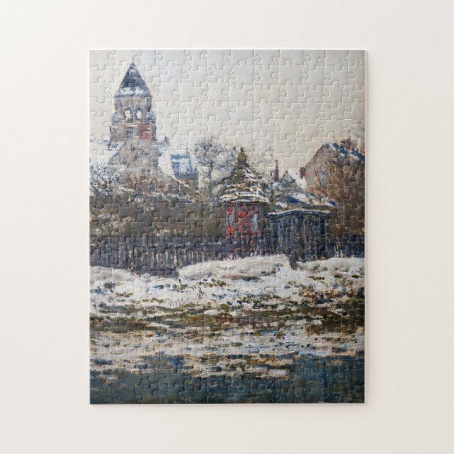 Claude Monet - The Church at Vetheuil Jigsaw Puzzle (Vertical)