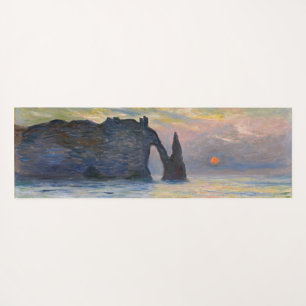 Claude Monet - The Cliff, Etretat, Sunset Yoga Mat