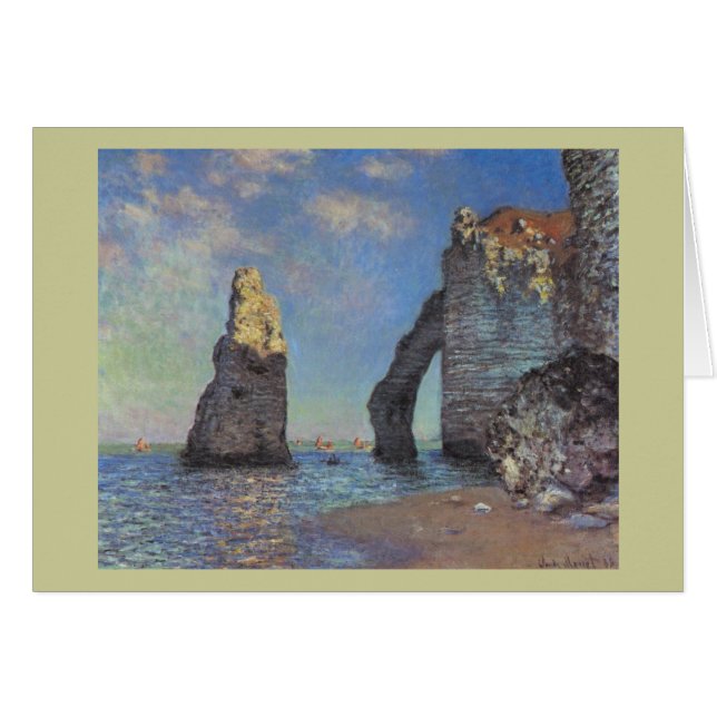 Claude Monet - The Cliffs at Etretat 1885 (Front Horizontal)