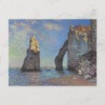 Claude Monet - The Cliffs at Etretat 1885 Postcard<br><div class="desc">Claude Monet - The Cliffs at Etretat - 1885</div>