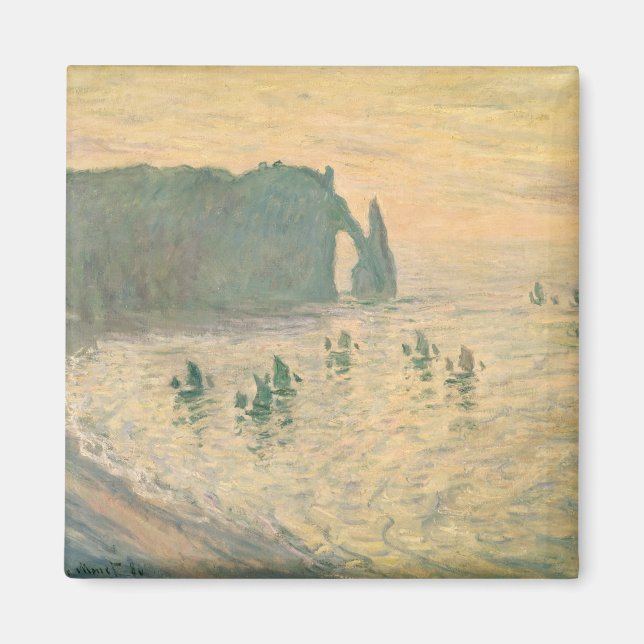 Claude Monet | The Cliffs at Etretat, 1886 Magnet (Front)
