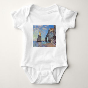 Claude Monet // The Cliffs at Etretat Baby Bodysuit