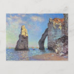 Claude Monet // The Cliffs at Etretat Postcard<br><div class="desc">A work of the famous Impressionist artist Claude Monet.</div>