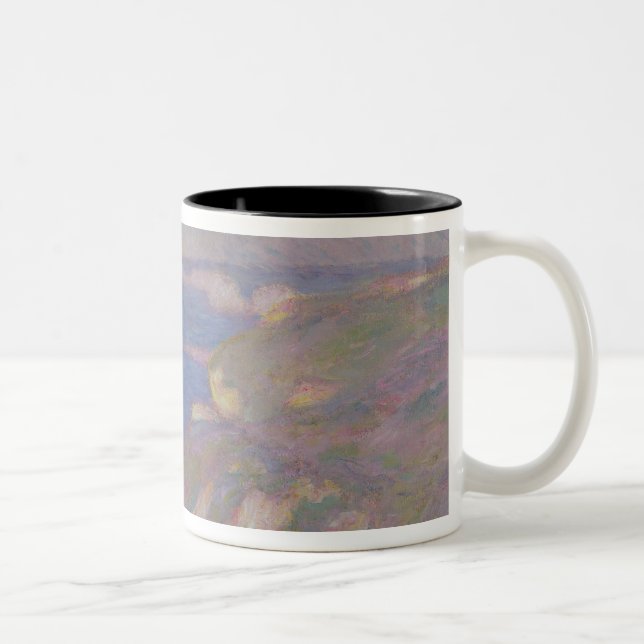 Claude Monet | The Cliffs Near Dieppe Two-Tone Coffee Mug (Right)