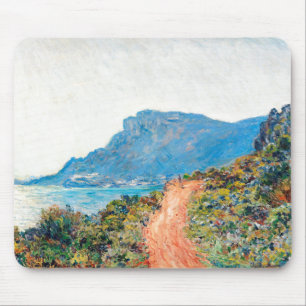 Claude Monet The Corniche near Monaco Mouse Mat