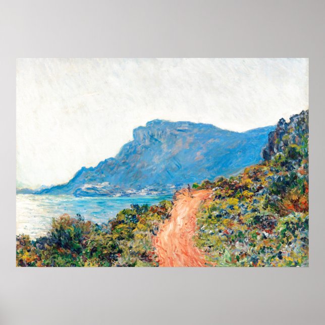Claude Monet The Corniche near Monaco Poster (Front)