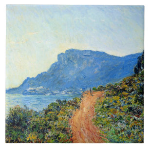 Claude Monet, The Corniche of Monaco, Tile