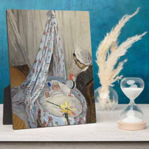 Claude Monet The Cradle, Camille with Son Jean Plaque