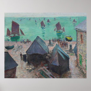 Claude Monet - The Departure of the Boats, Etretat Poster