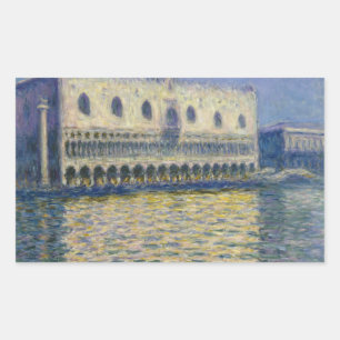 Claude Monet - The Doges Palace Rectangular Sticker