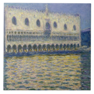 Claude Monet - The Doges Palace Tile