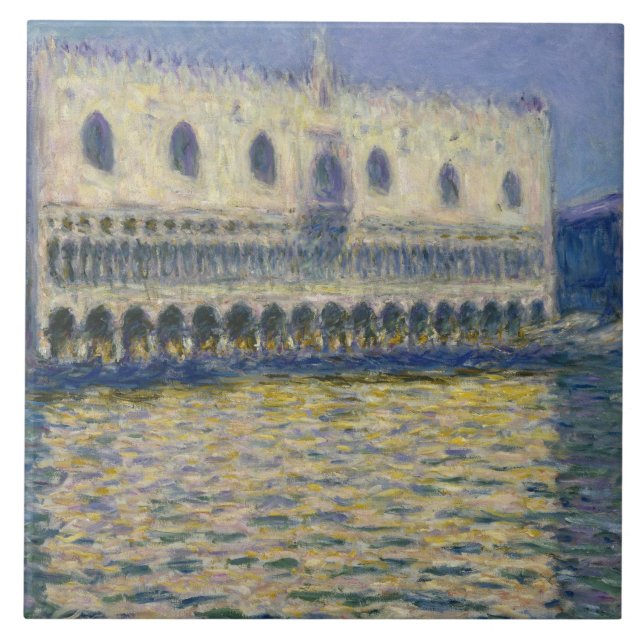Claude Monet - The Doges Palace Tile (Front)