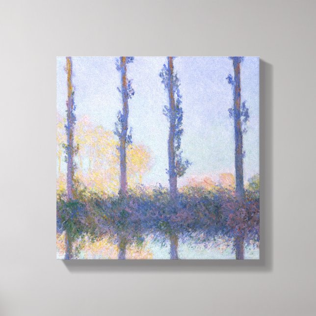 Claude Monet | The Four Trees Canvas Print (Front)