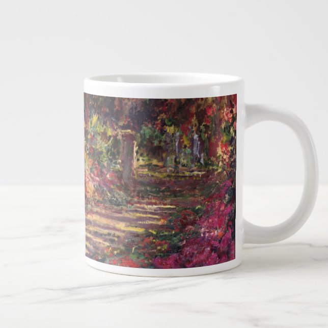 Claude Monet | The Garden Path at Giverny Large Coffee Mug (Right)