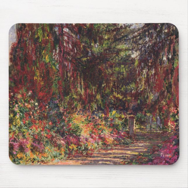 Claude Monet | The Garden Path at Giverny Mouse Mat (Front)