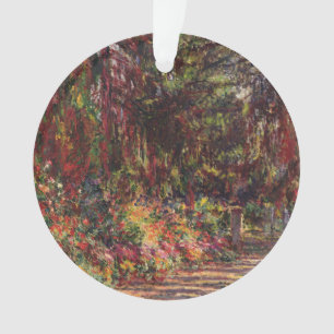 Claude Monet   The Garden Path at Giverny Ornament