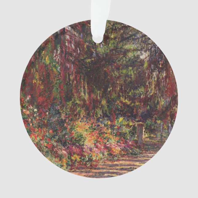 Claude Monet | The Garden Path at Giverny Ornament (Front)