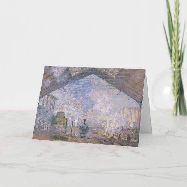 Claude Monet | The Gare St. Lazare, 1877 Card (Front)