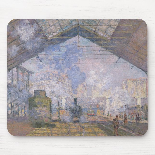 Claude Monet | The Gare St. Lazare, 1877 Mouse Mat (Front)