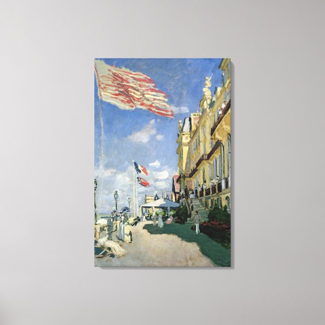 Claude Monet | The Hotel des Roches Noires Canvas Print (Front)