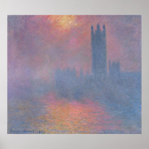 Claude Monet The Houses of Parliament, London Poster