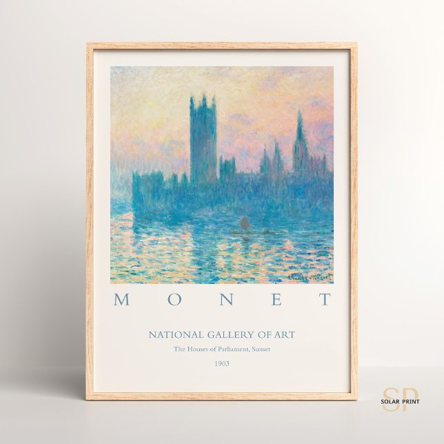 Claude Monet The Houses of Parliament Sunset Art Poster (Creator Uploaded)