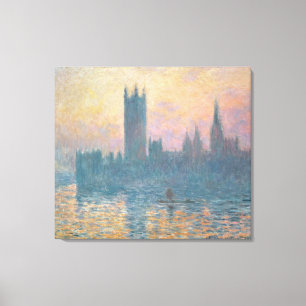 Claude Monet   The Houses of Parliament, Sunset Canvas Print