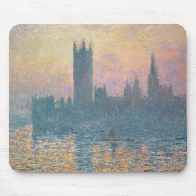 Claude Monet | The Houses of Parliament, Sunset Mouse Mat (Front)