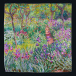 Claude Monet - The Iris Garden at Giverny Bandana<br><div class="desc">The Iris Garden at Giverny / The Artist's Garden at Giverny - Claude Monet,  1899-1900</div>