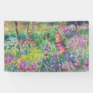Claude Monet - The Iris Garden at Giverny Banner