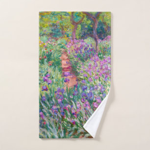 Claude Monet - The Iris Garden at Giverny Bath Towel Set