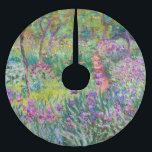 Claude Monet - The Iris Garden at Giverny Brushed Polyester Tree Skirt<br><div class="desc">The Iris Garden at Giverny / The Artist's Garden at Giverny - Claude Monet,  1899-1900</div>