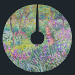Claude Monet - The Iris Garden at Giverny Brushed Polyester Tree Skirt<br><div class="desc">The Iris Garden at Giverny / The Artist's Garden at Giverny - Claude Monet,  1899-1900</div>