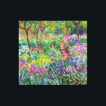 Claude Monet: The Iris Garden at Giverny Canvas Print<br><div class="desc">A colourful classic canvas print featuring the iris garden at Giverny,  painted by the French impressionist painter Claude Monet.</div>