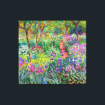 Claude Monet: The Iris Garden at Giverny Canvas Print<br><div class="desc">A colourful classic canvas print featuring the iris garden at Giverny,  painted by the French impressionist painter Claude Monet.</div>