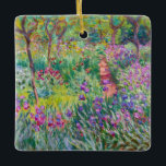 Claude Monet - The Iris Garden at Giverny Ceramic Ornament<br><div class="desc">The Iris Garden at Giverny / The Artist's Garden at Giverny - Claude Monet,  1899-1900</div>
