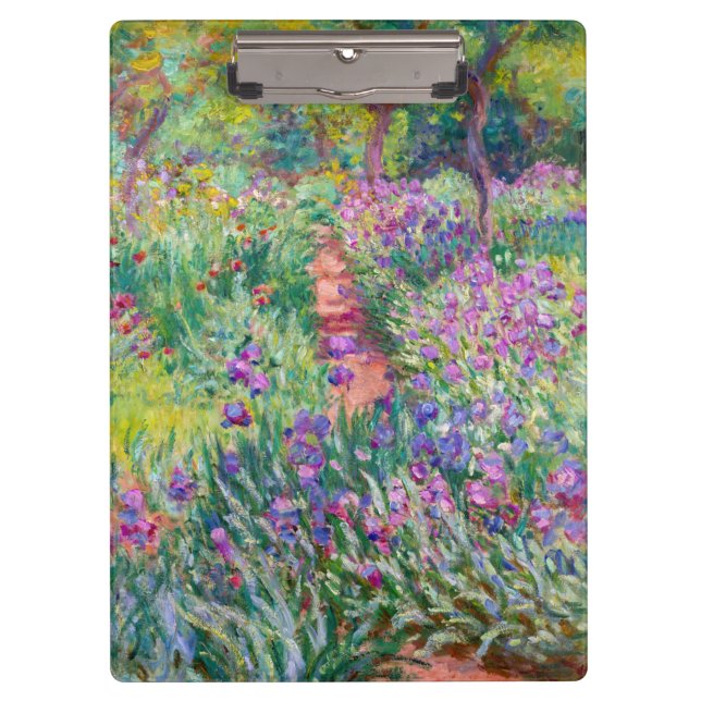 Claude Monet - The Iris Garden at Giverny Clipboard (Front)