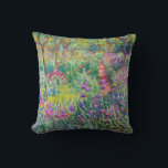 Claude Monet - The Iris Garden at Giverny Cushion<br><div class="desc">The Iris Garden at Giverny / The Artist's Garden at Giverny - Claude Monet,  1899-1900</div>