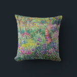 Claude Monet - The Iris Garden at Giverny Cushion<br><div class="desc">The Iris Garden at Giverny / The Artist's Garden at Giverny - Claude Monet,  1899-1900</div>