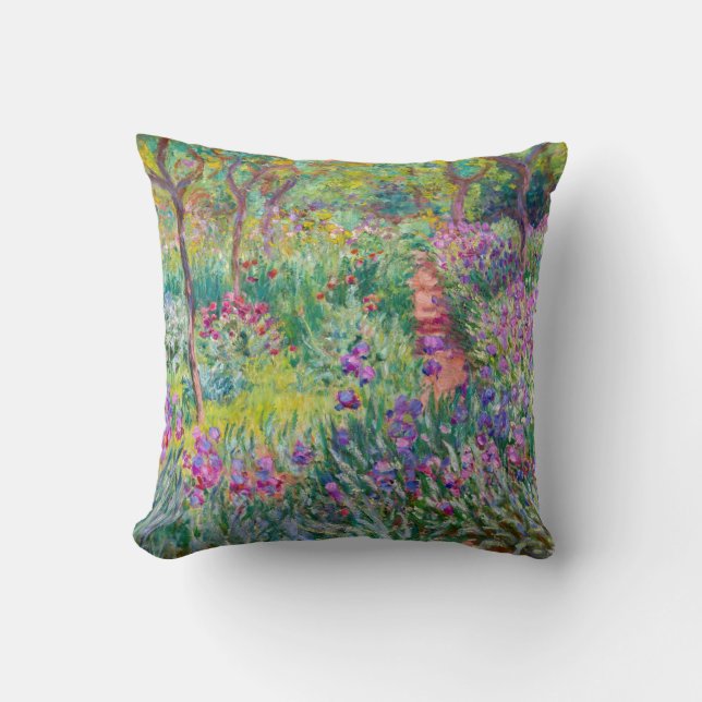 Claude Monet - The Iris Garden at Giverny Cushion (Front)